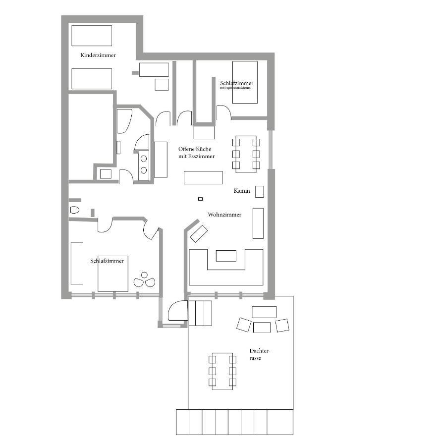 Helle, Offene Dachgeschosswohnung Mit Terrasse Oberloisdorf Exteriér fotografie